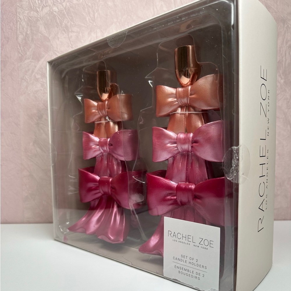 Rachel Zoe Tiered Bow Candle Holders - Picture 10 of 11